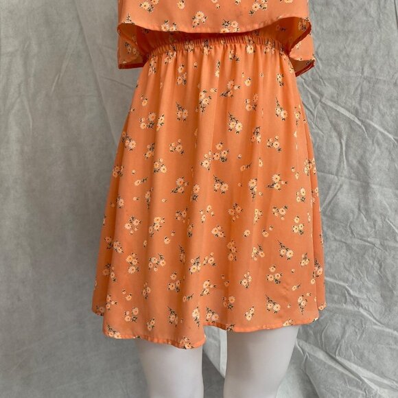 Timing Coral Floral Dress Open Back Sun Dress - Picture 3 of 9